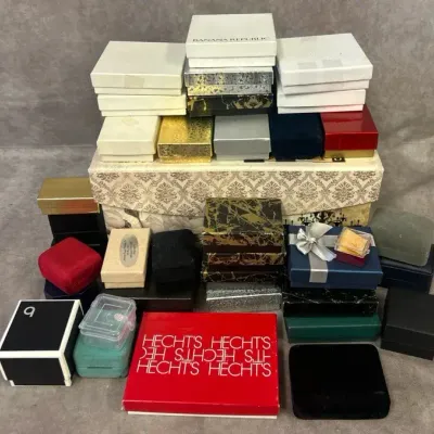 Assorted Jewelry Boxes & Large Gift Box 