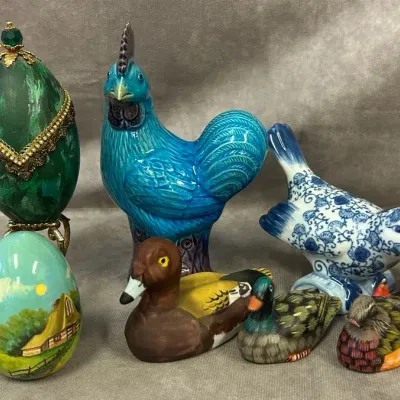 Decorative Birds & Eggs Figures