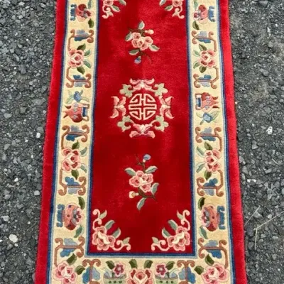 Red Woven Runner Rug