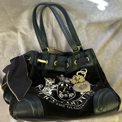 Vintage Black Juicy Couture Tote Bag