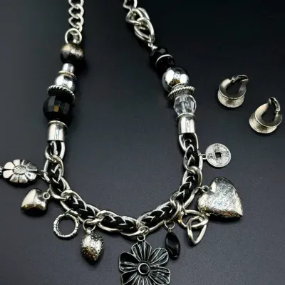 Vintage Silver Tone Set 