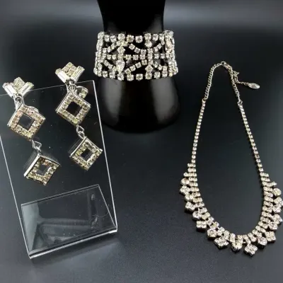 Assortment of Silver Tone Jewelry 
