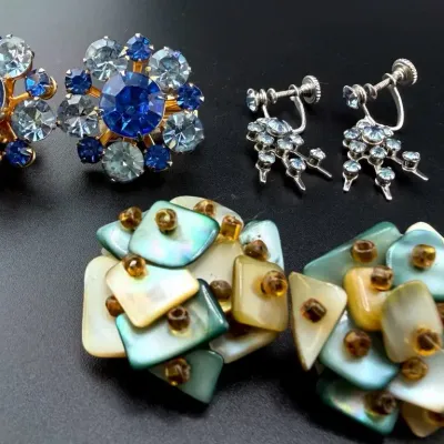 Assortment of Blue Toned Earrings