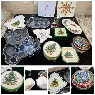 Christmas Dishes: Spode, Lenox, Mikasa, Christopher Radko 
