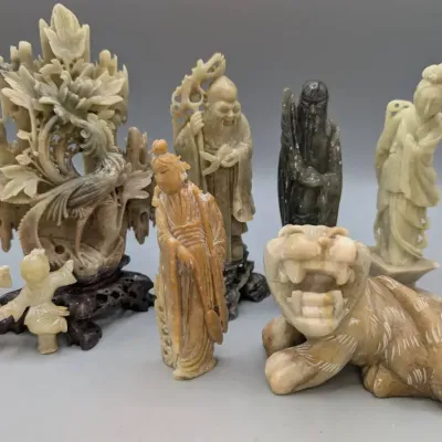 Carved Chinese Soapstone Figurines