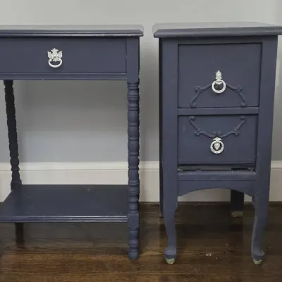 Navy Blue End Tables 