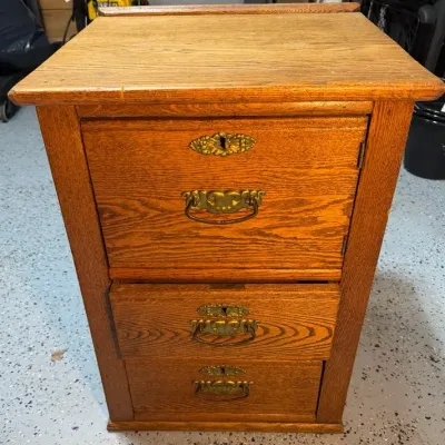 Vintage Oak Nightstand