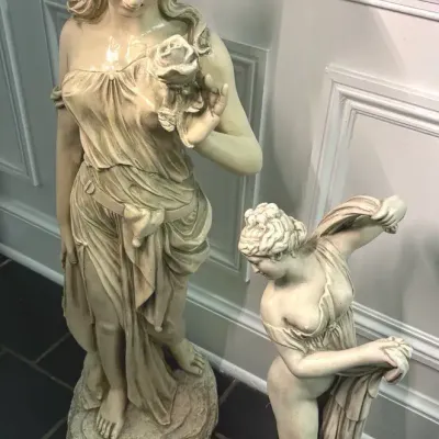 Pair of Greek Goddess Statues
