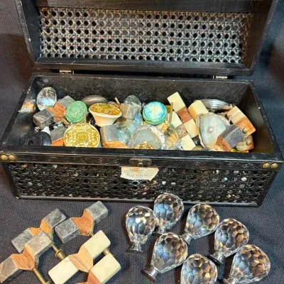 Basket of Decorative Knobs