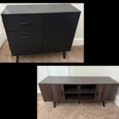 MCM Style Console & Storage Cabinet