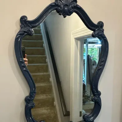 Painted Seashell Mirror 