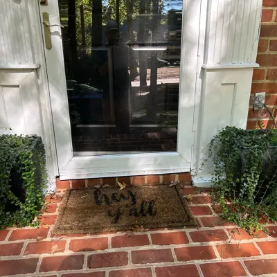 2 Stone Planters Including Plants 