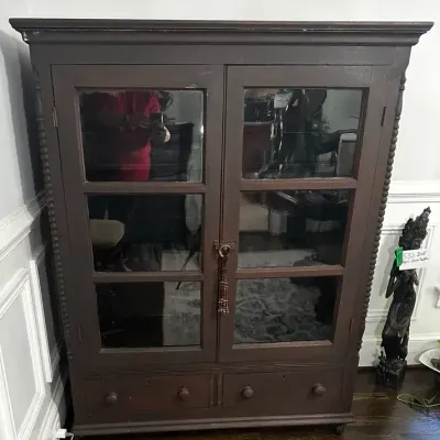Wooden Glass Front Display Cabinet 