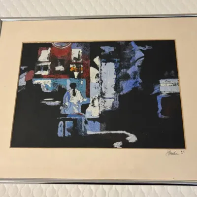 Signed Painting “Women At Piano” By Larry Bender