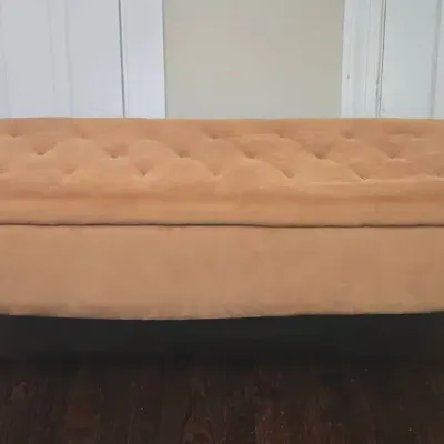 Tufted Velvet Storage Bench