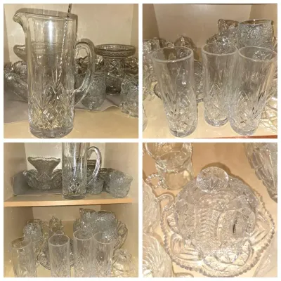 Crystal & Stemware Vintage Glassware 