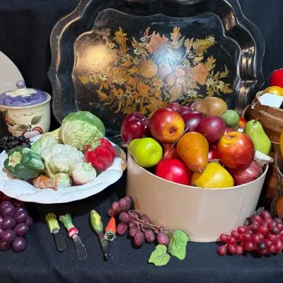 Large Assortment of Artificial Decorative Fruit
