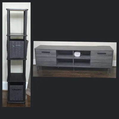 Tower Shelf & Media Console 