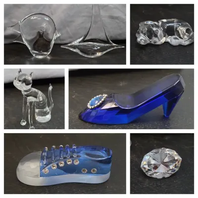 Lot Of Art Glass & Cut Glass 