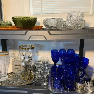 Fine Glassware - Indiana Glass, Anna Hütte, Cobalt Blue And Others