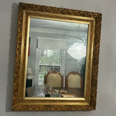 Large Ornate Gilt-Wood Wall Mirror