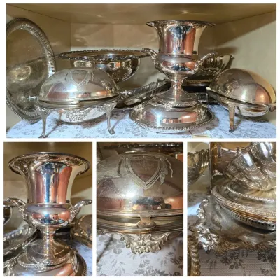 Vintage Silver Plate & Stainless Steel Serveware 