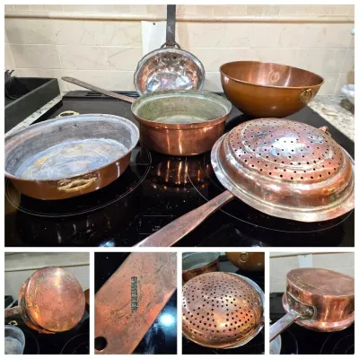 Vintage Copper Pots & Pans 