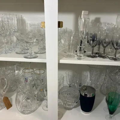 Assortment of Stemware, Pitchers & More