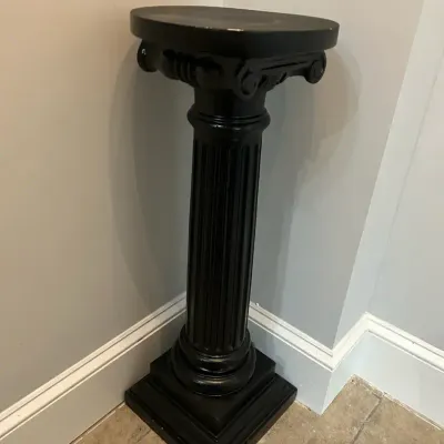 Black Wooden Pedestal 