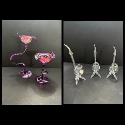 Hand Blown Glass Pieces. Penco & Joska 