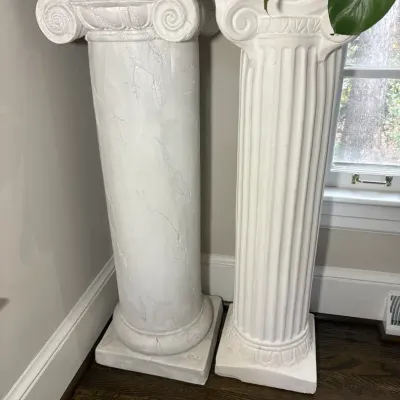 Pair of Column Style Pedestals. 