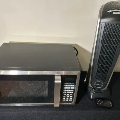 Hamilton Beach Microwave Oven And Lasko Ceramic Tower Heater 