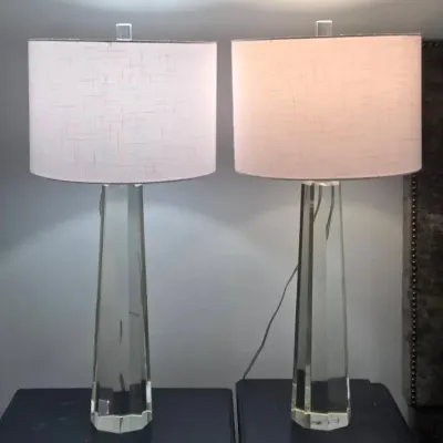 Brooks Brothers Genuine Crystal Table Lamps