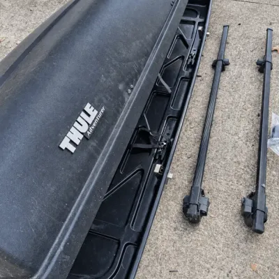 Thule Adventurer Rooftop Cargo Box with Roof Rack