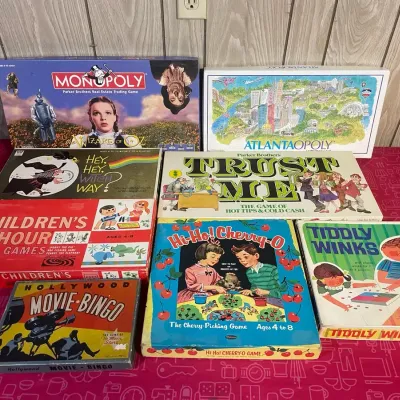Vintage Board Game Collection - Monopoly, Trust Me, Hi-Ho! Cherry-O & More (8 Games)