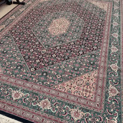 Large Karastan Kara Shah Green Bidjar Wool Area Rug – 8’2” × 11’6”