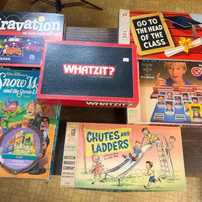 Vintage Milton Bradley & Disney Board Game Collection - Set of 6