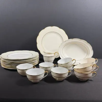 Theodore Haviland Concorde Gold-Trim China - Plates, Cups & Serving Pieces