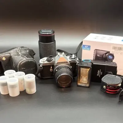 Pentax ME Super w/ 50mm f/1.4 Lens & Accessories