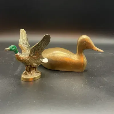 Brass Duck Figurines