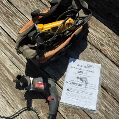 DEWALT D28110 Angle Grinder & Heavy-Duty 1/2" VSR Drill Model 3273 