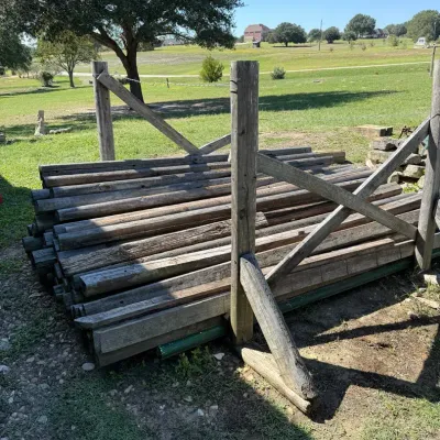 8-Foot Used Wooden Fence Posts and Landscape Timbers