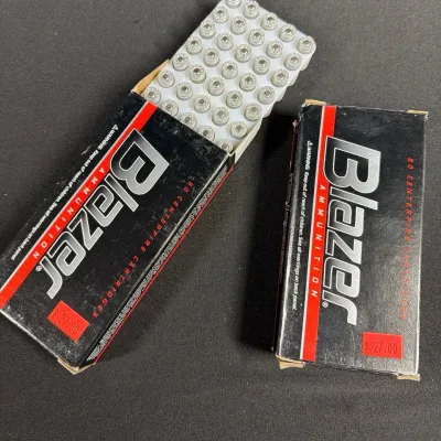 Blazer 380 Auto 95 GR FMJ Ammunition  2 Full Boxes