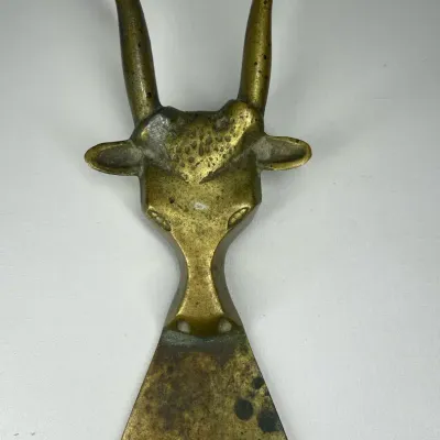 Solid Brass Steer Head Boot Jack