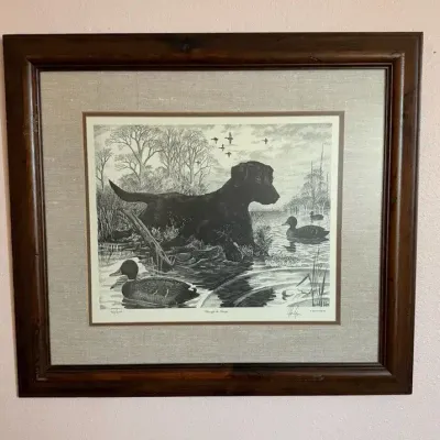"Through the Decoys" Signed and Numbered Framed Print by Artist, Glenn Gore