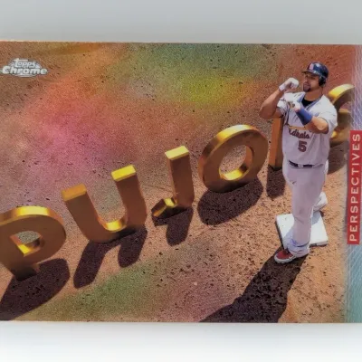 Sale Photo Thumbnail #458: Albert Pujols Topps Chrome "Perspectives" insert trading card featuring a metallic sheen finish.