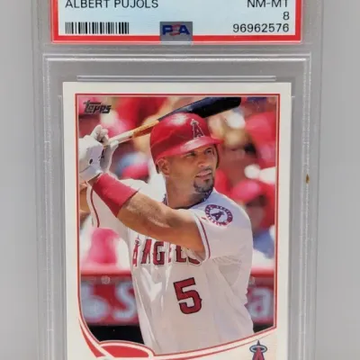 Sale Photo Thumbnail #214: PSA-graded 8 NM-MT 2013 Topps Albert Pujols baseball card #350.