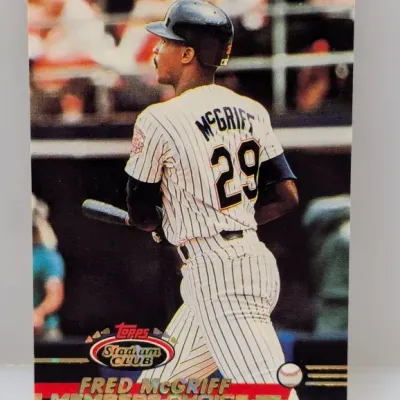 Sale Photo Thumbnail #707: 1993 Topps Stadium Club Fred McGriff Members Choice baseball trading card.