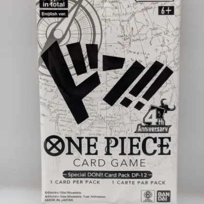 Sale Photo Thumbnail #835: Sealed One Piece Card Game 4th Anniversary Special DON!! Card Pack DP-12 in English.