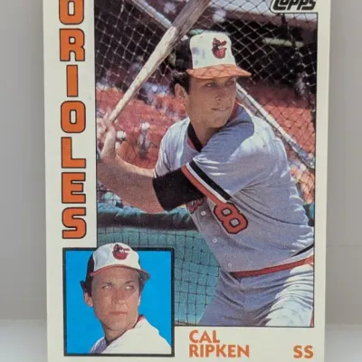 Sale Photo Thumbnail #581: 1983 Topps Cal Ripken Jr. #163 Baltimore Orioles baseball card in good raw condition.